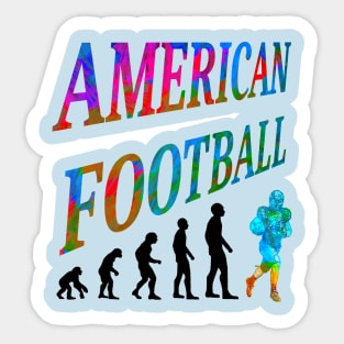 Evolution American Football Sticker